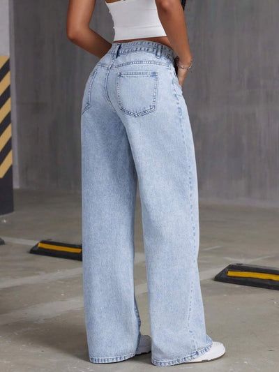 Women's High Waist Distressed Denim Bermuda Shorts Raw Hem Ripped Summer Jeans Shorts product image