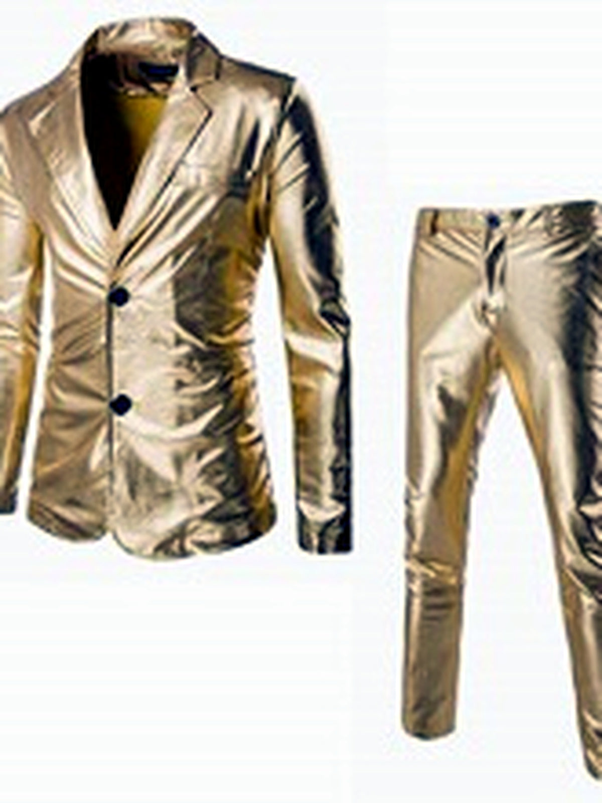 Men's Lightweight Business Blazer and Pants Set Casual Suit Outfit - product detail view 3
