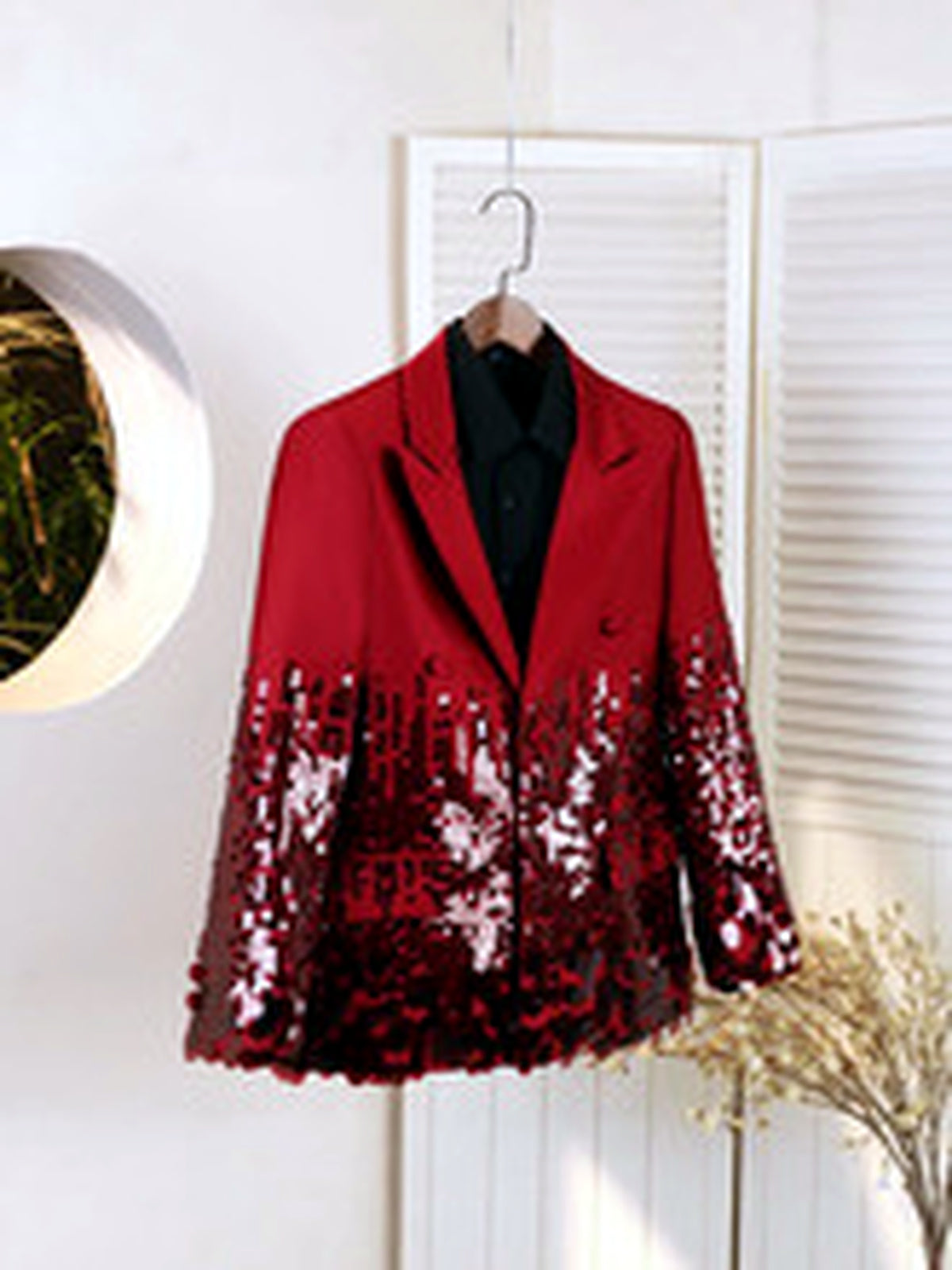 Men's Lightweight Business Blazer and Pants Set Casual Suit Outfit - product detail view 3