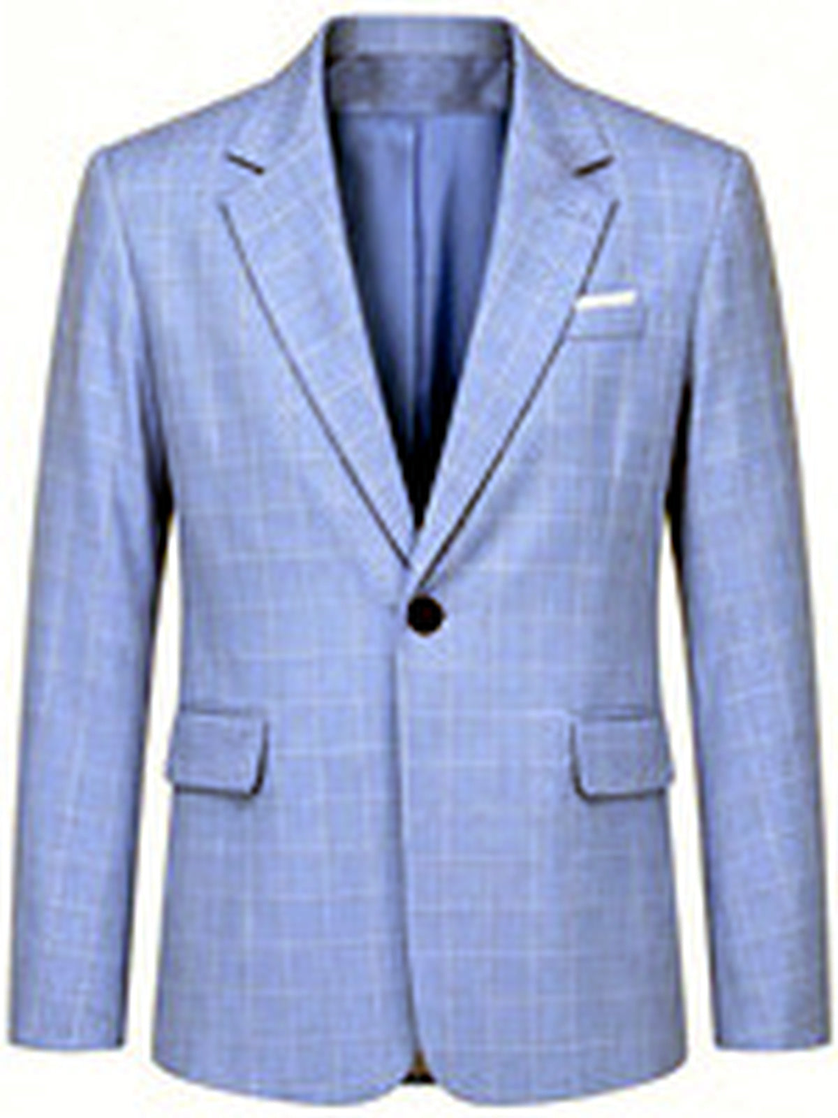 Men's Jacquard Blazer Suit Jacket One Button Party Banquet Formal Outfit - product detail view 3