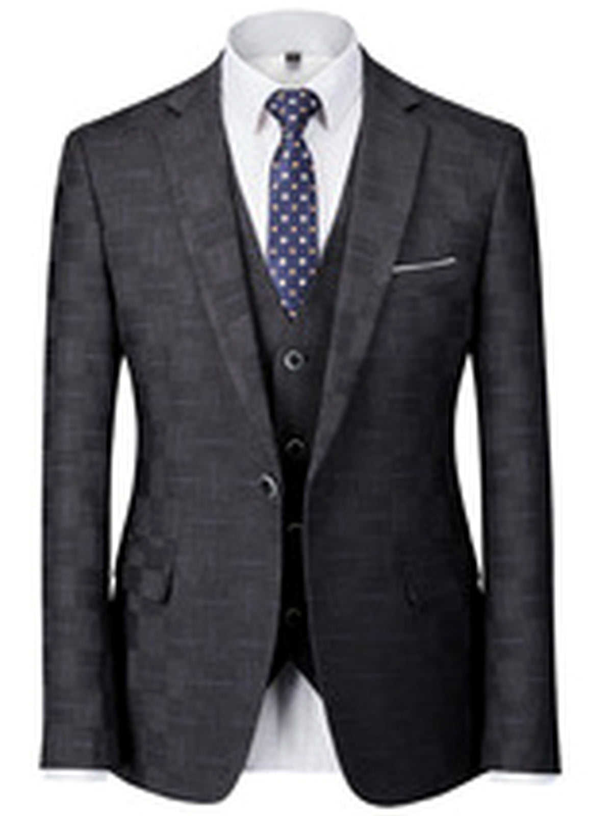 Men's Lightweight Business Blazer and Pants Set Casual Suit Outfit - product detail view 1