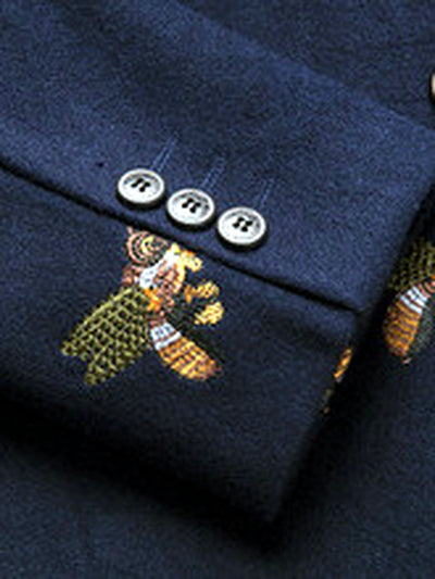 Men's Straight Fit Long Sleeve Blazer for Everyday Smart-Casual Wear - product detail view 3