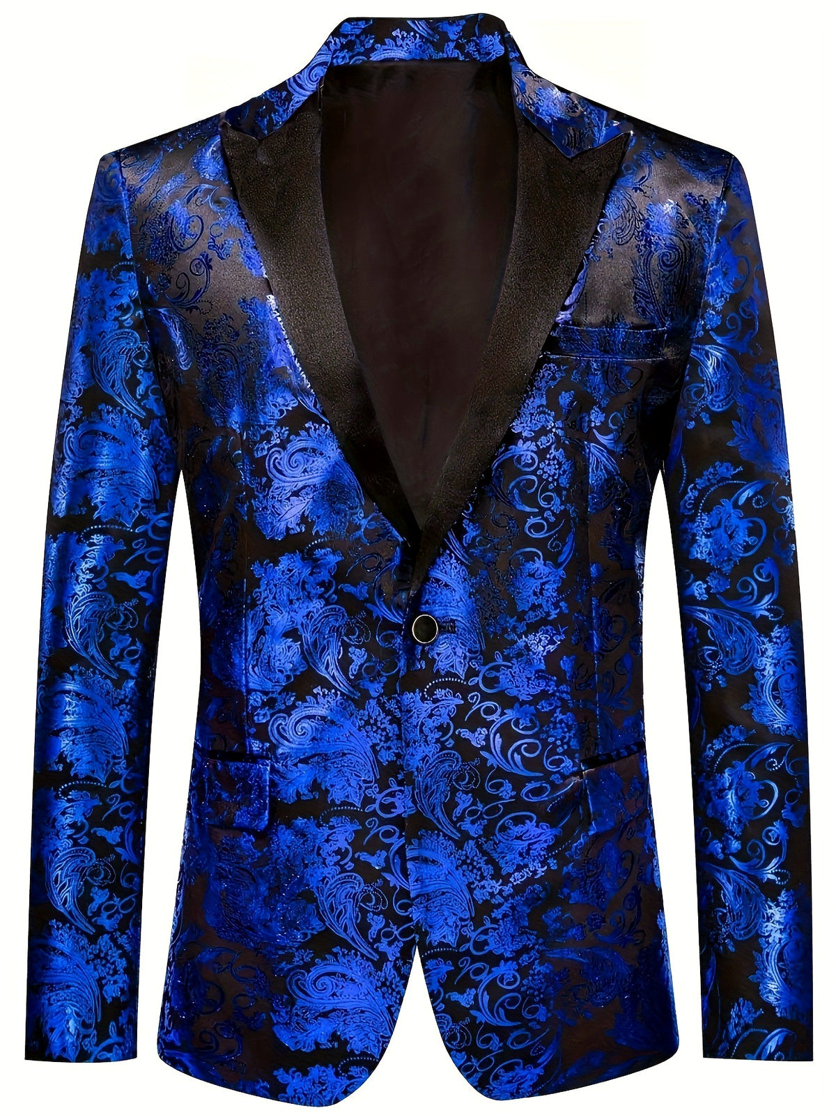 Men's Blazer for Everyday Smart-Casual Wear in Royal Blue - product view