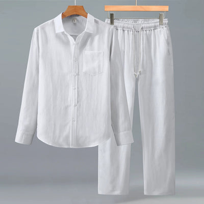 Men's Lyocell Linen Summer Two-Piece Set product image