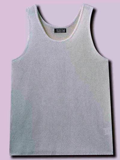 Men's Sleeveless Linen Vest Shirt Lightweight Casual Summer Top - product detail view 2