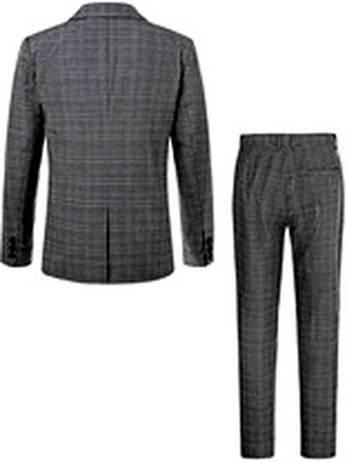 Men's Jacquard Blazer Suit Jacket One Button Party Banquet Formal Outfit - product detail view 4