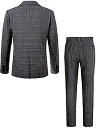 Men's Jacquard Blazer Suit Jacket One Button Party Banquet Formal Outfit - product detail view 4