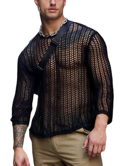 Men's Quick-Dry Henley Short Sleeve T-Shirt - product detail view 3