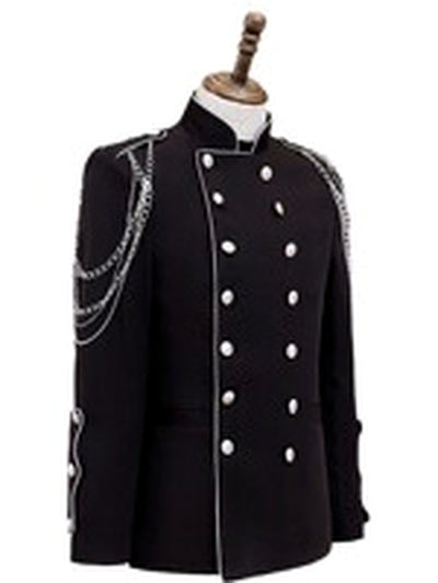 Men's Jacquard Blazer Suit Jacket One Button Party Banquet Formal Outfit - product detail view 3