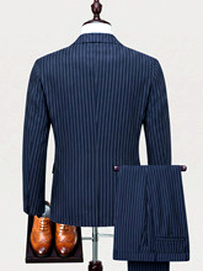 Men's Lightweight Business Blazer and Pants Set Casual Suit Outfit - product detail view 4