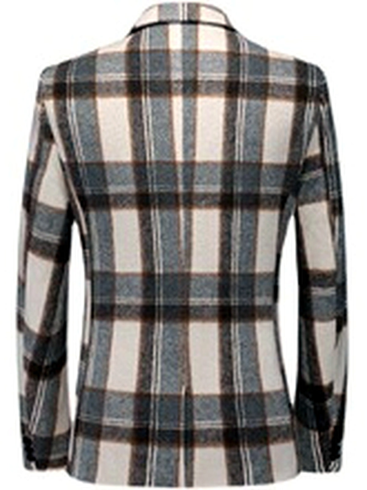 Men's Jacquard Blazer Suit Jacket One Button Party Banquet Formal Outfit - product detail view 2