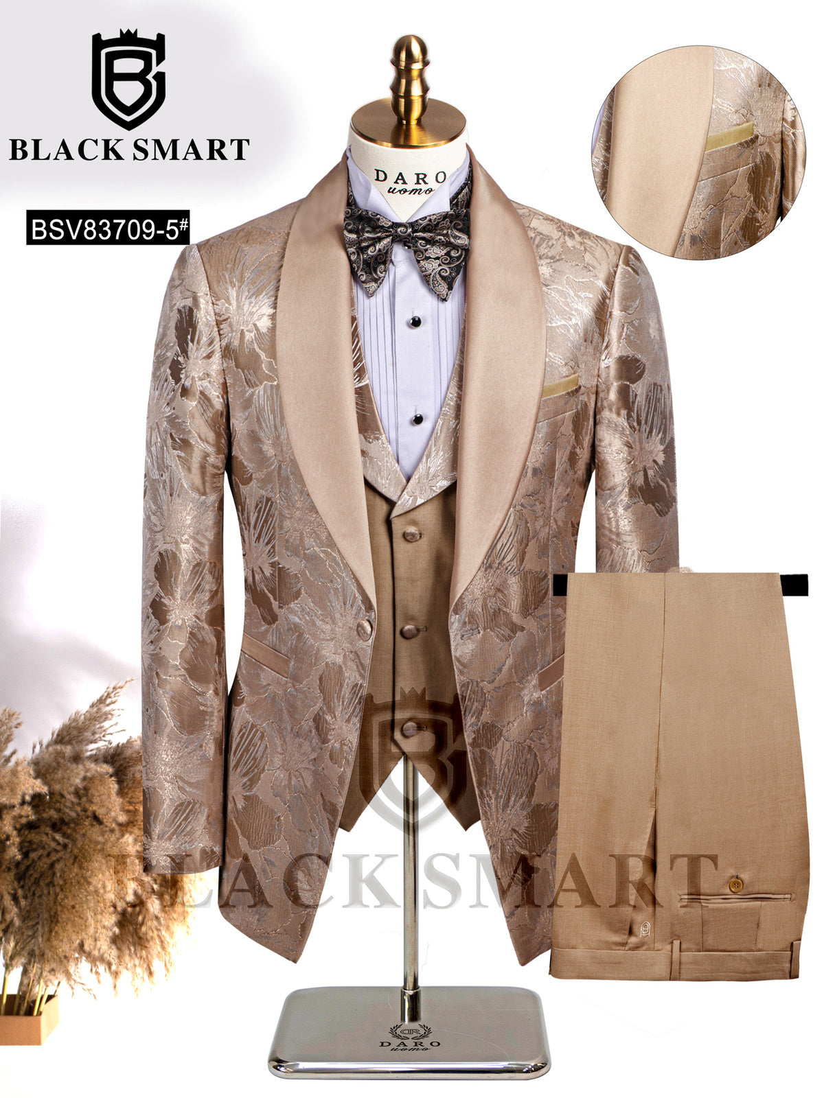 Jacquard Blazer for Everyday Smart-Casual Wear in 83709-5 - product view