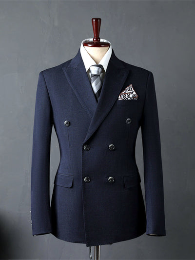 Men's Lightweight Business Blazer and Pants Set Casual Suit Outfit - product detail view 1