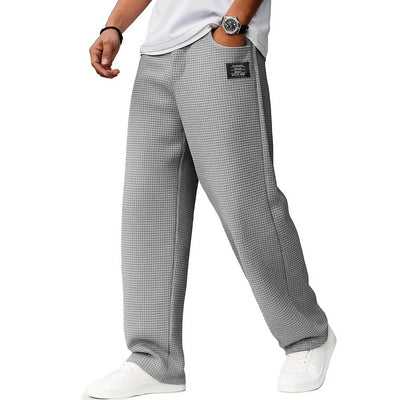 Men's Solid Color Loose Casual Pants