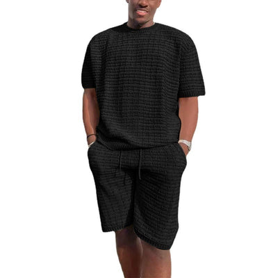 Men's Lyocell Cotton Casual Bermuda Shorts Elastic Waist Summer Shorts product image