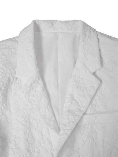 Men's Jacquard Blazer Suit Jacket One Button Party Banquet Formal Outfit product image