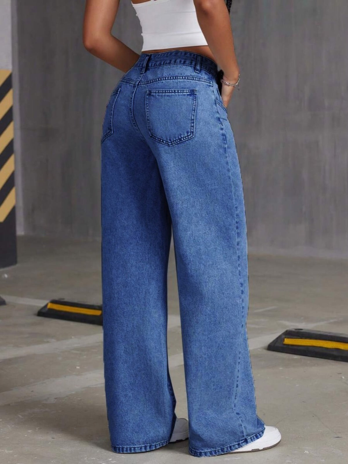 Women's High Waist Distressed Denim Bermuda Shorts Raw Hem Ripped Summer Jeans Shorts product image