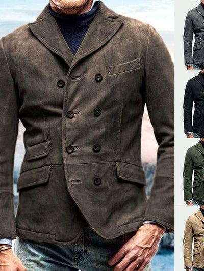 Men's Lapel Collar Long Sleeve Shirt Casual Winter - product detail view 1