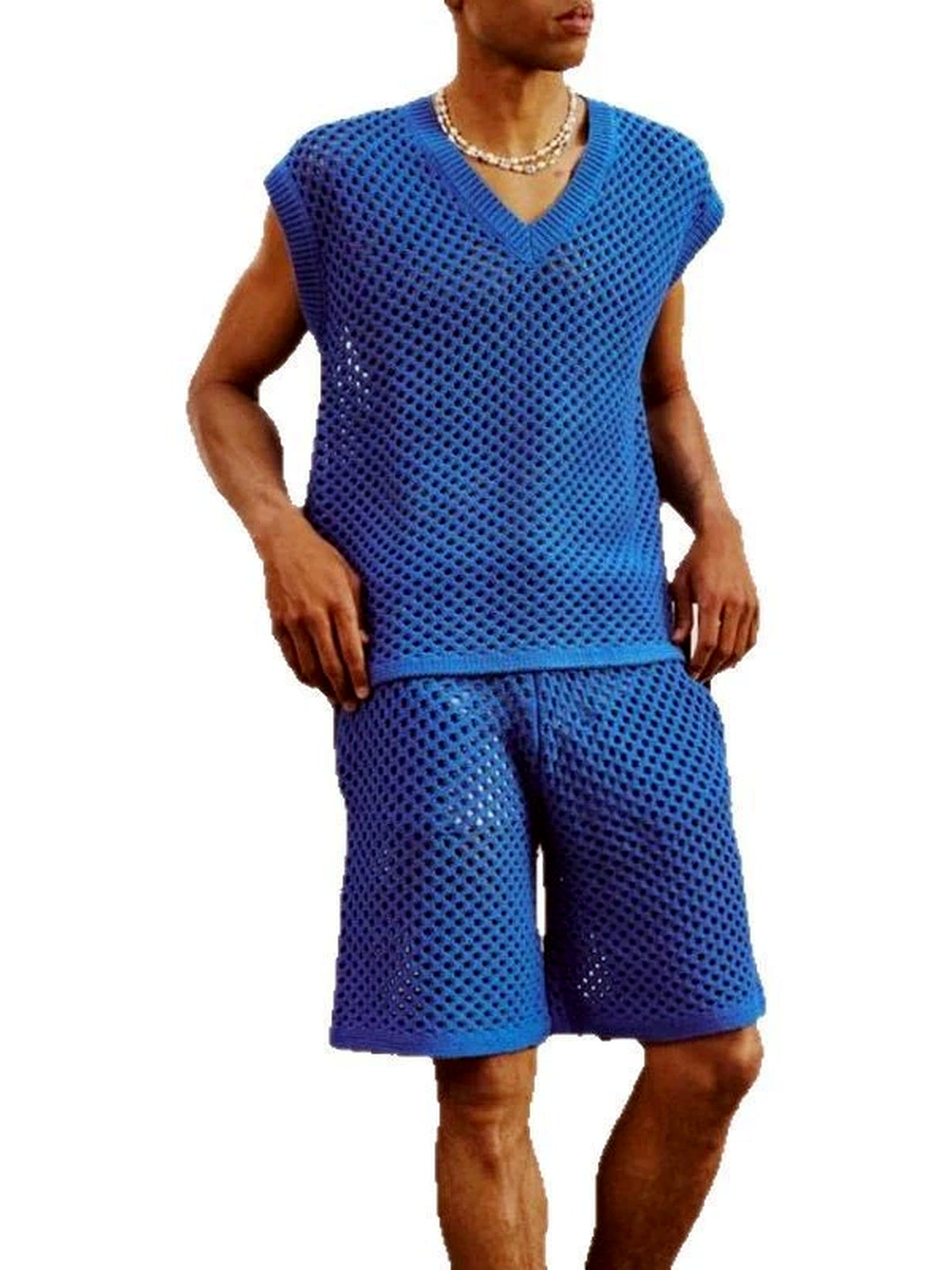 Men's Sleeveless Linen Vest Shirt Lightweight Casual Summer Top - product detail view 1