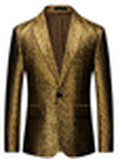 Men's Slim Fit Long Sleeve Blazer for Everyday Smart-Casual Wear - product detail view 5