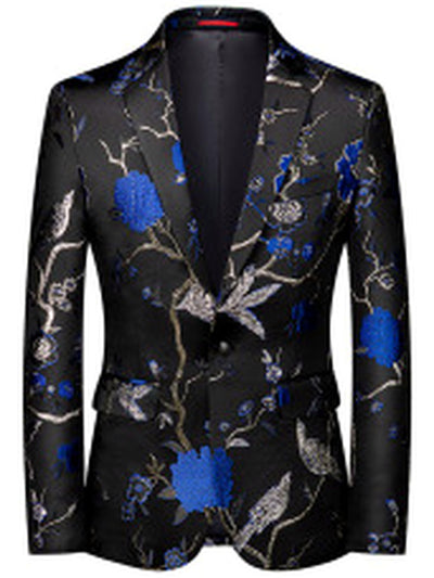 Men's Jacquard Slim Fit Two-Piece Set Casual - product detail view 1