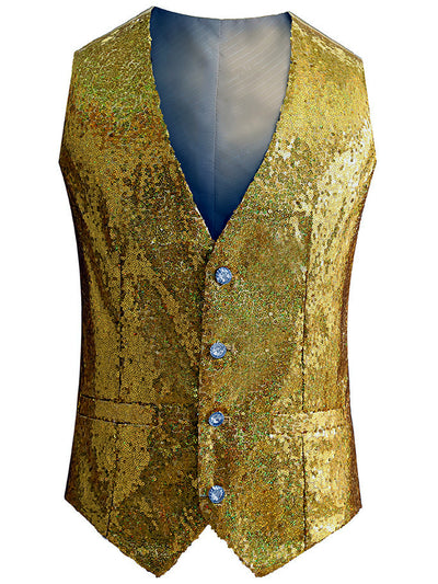 Men's Sleeveless Linen Vest Shirt Lightweight Casual Top - product detail view 1