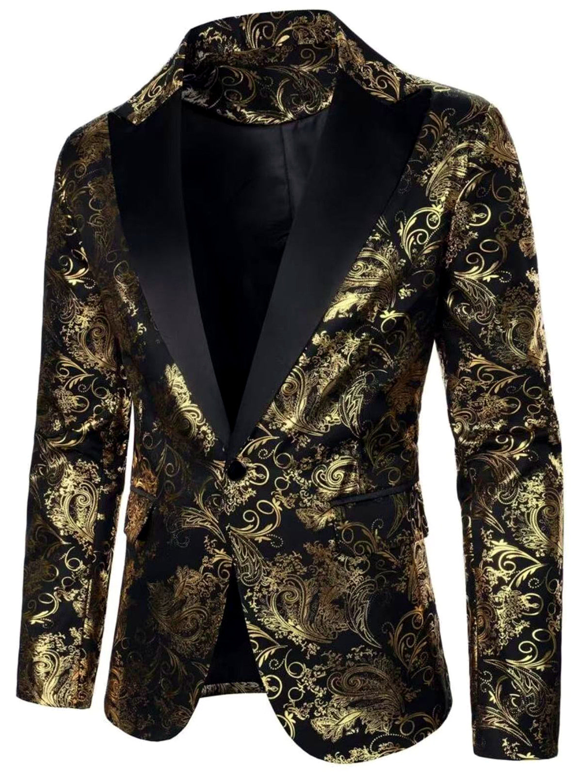 Men's Blazer for Everyday Smart-Casual Wear in Gold - product view