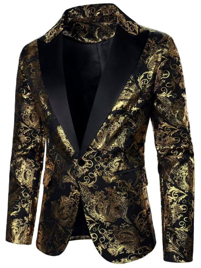 Men's Blazer for Everyday Smart-Casual Wear in Gold - product view