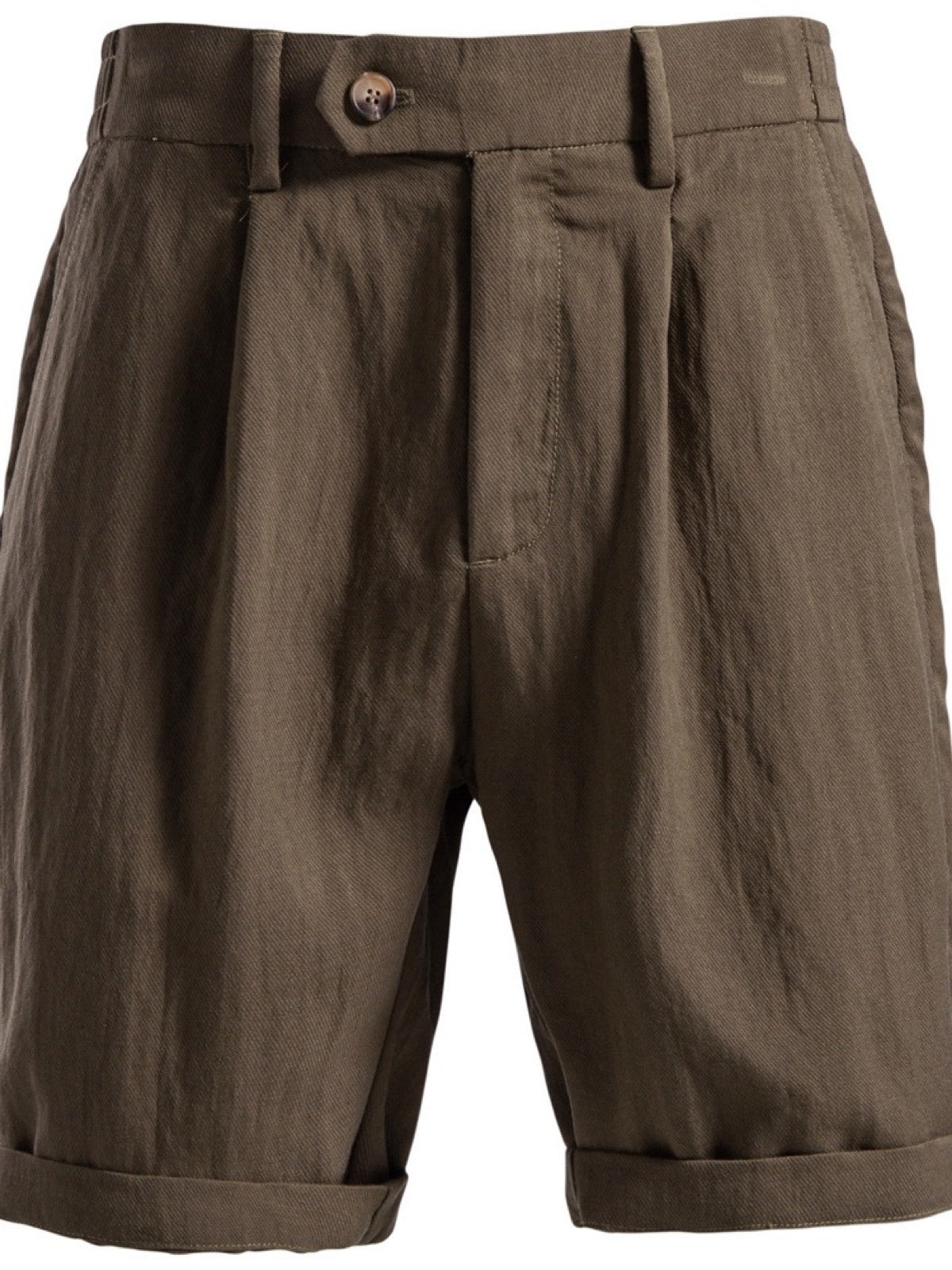 Men's Lyocell Cotton Casual Bermuda Shorts Elastic Waist Summer Shorts product image