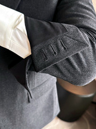 Men's Lightweight Business Blazer and Pants Set Casual Suit Outfit - product detail view 2