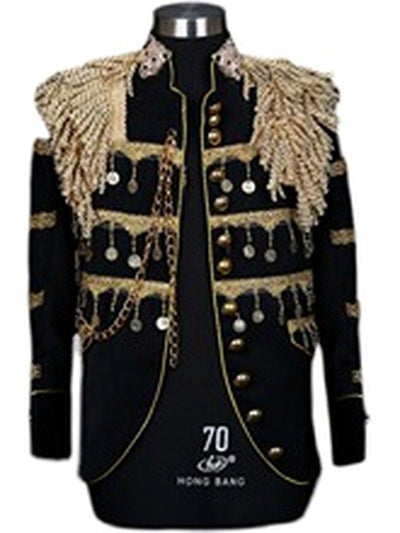 Men's Slim Fit Long Sleeve Blazer for Everyday Smart-Casual Wear - product detail view 3