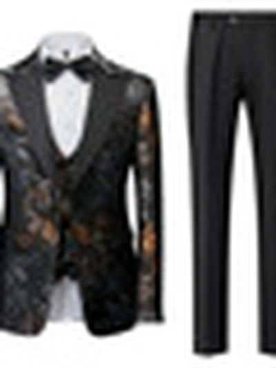 Men's Lightweight Business Blazer and Pants Set Casual Suit Outfit - product detail view 3