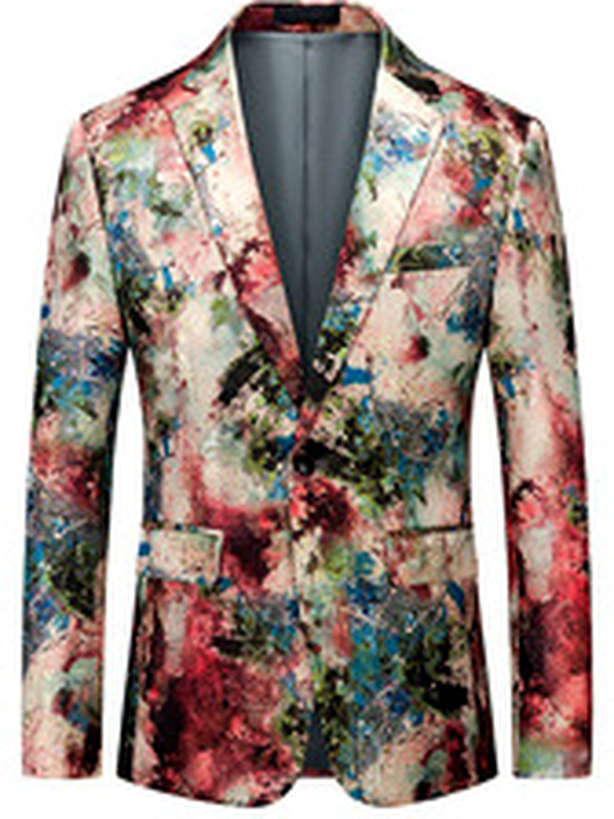 Men's Jacquard Slim Fit Two-Piece Set Casual - product detail view 2