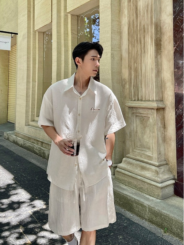 Men's Lyocell Linen Summer Two-Piece Set product image