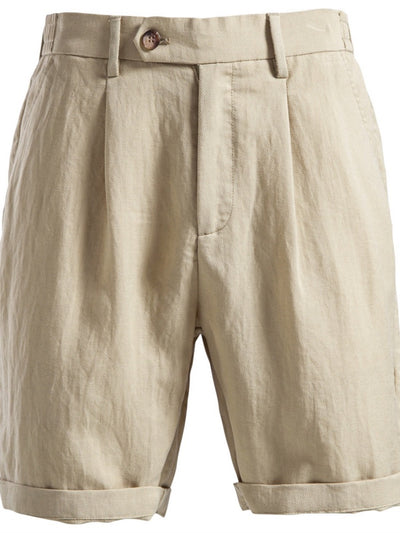 Men's Lyocell Cotton Casual Bermuda Shorts Elastic Waist Summer Shorts product image