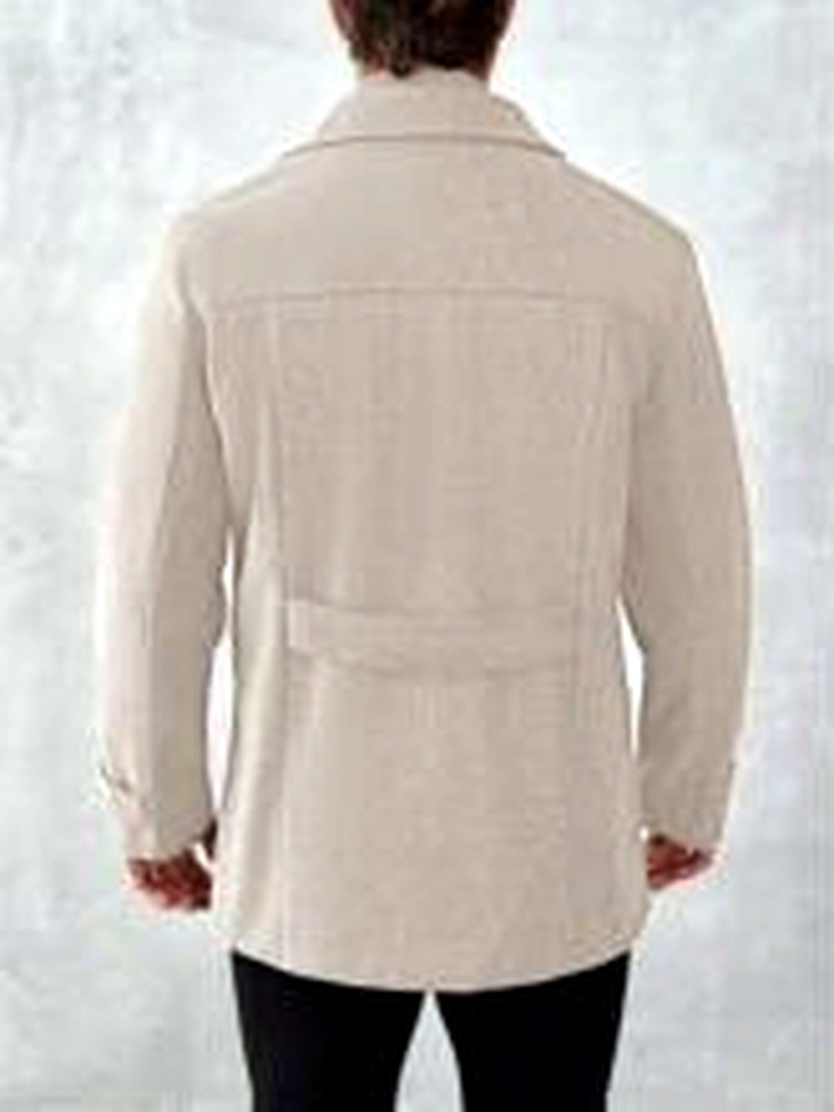 Men's Lapel Collar Mid-Length Jacket for Everyday Smart-Casual Wear - product detail view 5