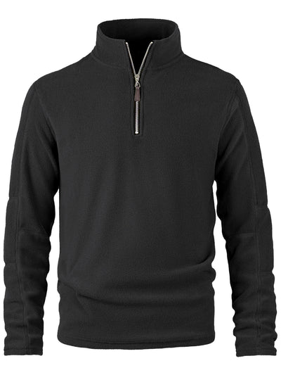 Men's Stand Collar Long Sleeve Sweatshirt Casual in Gray - product view
