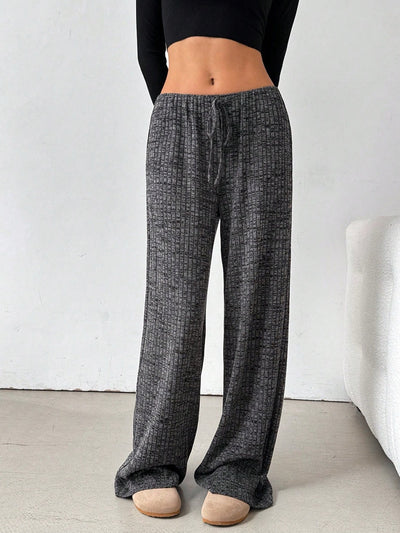 Women's Elastic Waist Drawstring Straight Leg Pants Casual Vacation Trousers product image