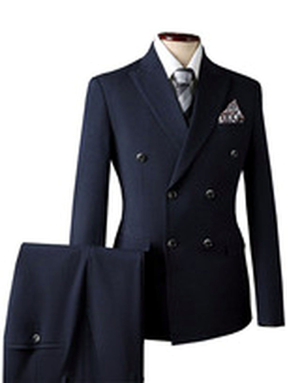Men's Lightweight Business Blazer and Pants Set Casual Suit Outfit - product detail view 6
