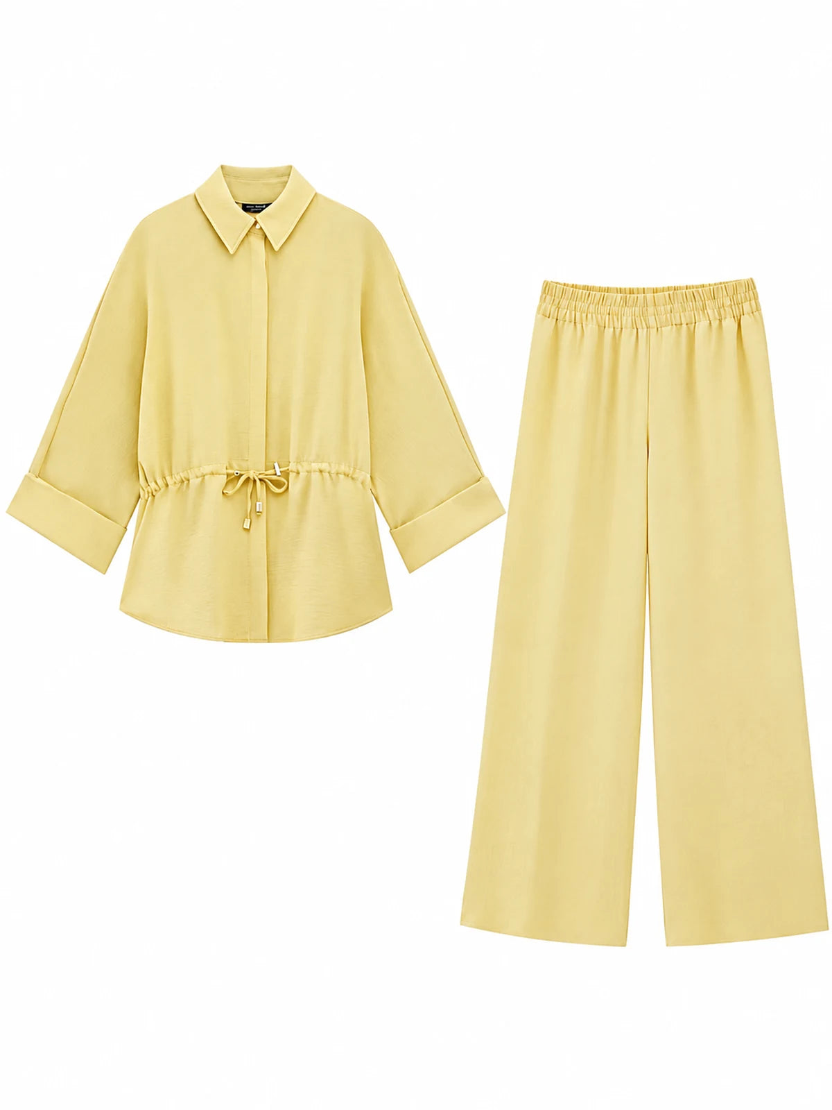 Women's Top and Wide-Leg Pants Two-Piece Set - product view 4