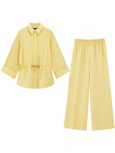 Women's Top and Wide-Leg Pants Two-Piece Set - product view 4