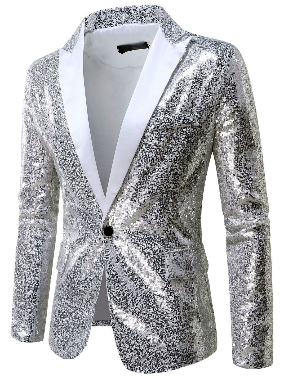 Men's Slim Fit Long Sleeve Blazer for Everyday Smart-Casual Wear - product detail view 1