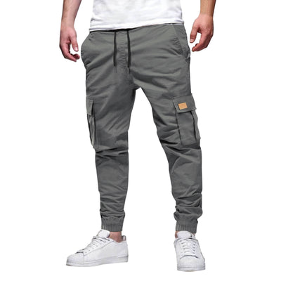 Men's Solid Color Loose Casual Pants