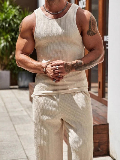 Men's Sleeveless Linen Vest Shirt Lightweight Casual Summer Top product image