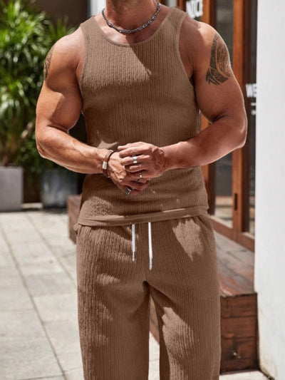Men's Sleeveless Linen Vest Shirt Lightweight Casual Summer Top product image