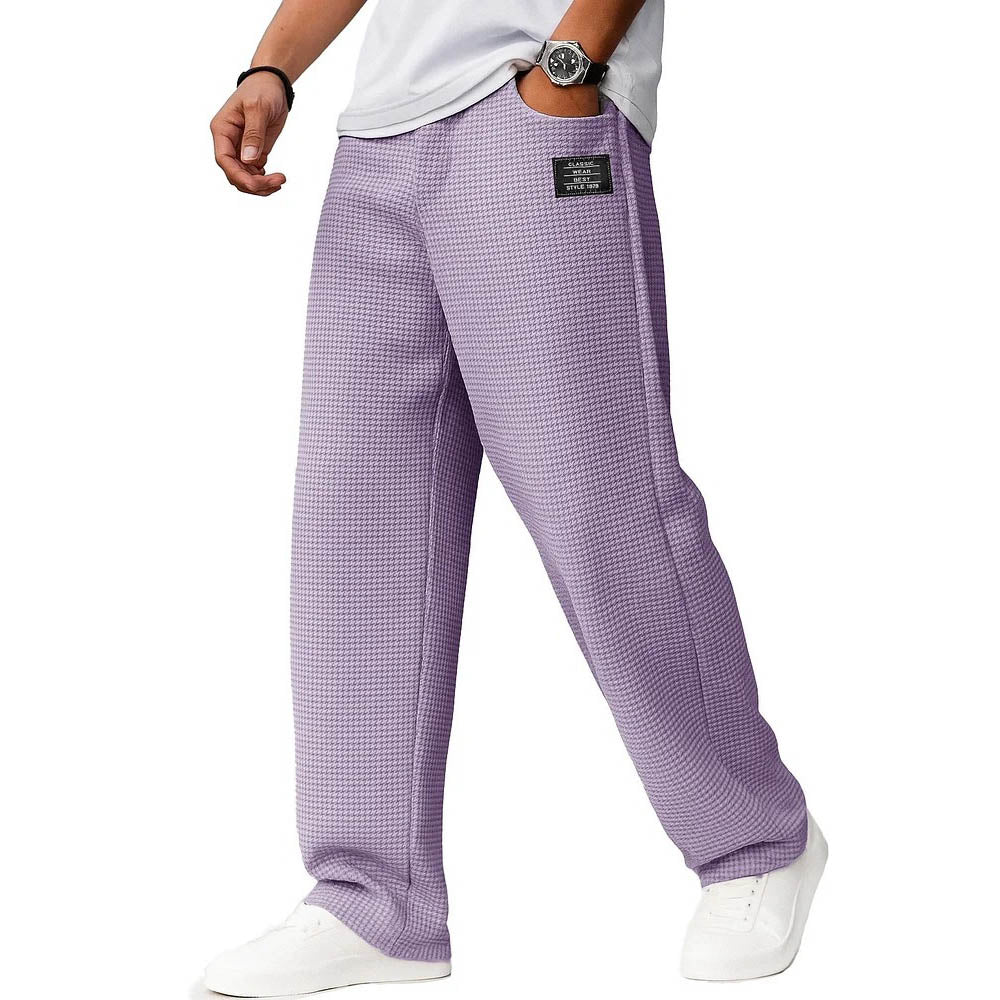 Men's Solid Color Loose Casual Pants