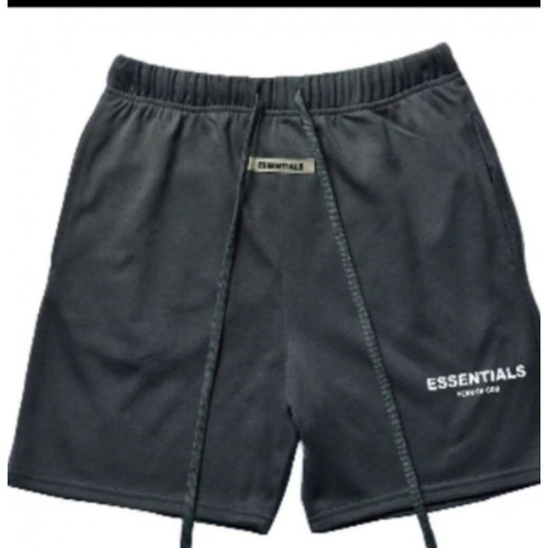 Men's cotton athletic casual five-point shorts street shorts