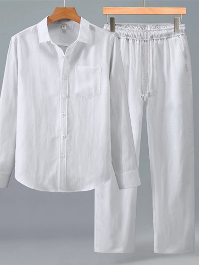 Men's Lyocell Linen Summer Two-Piece Set product image