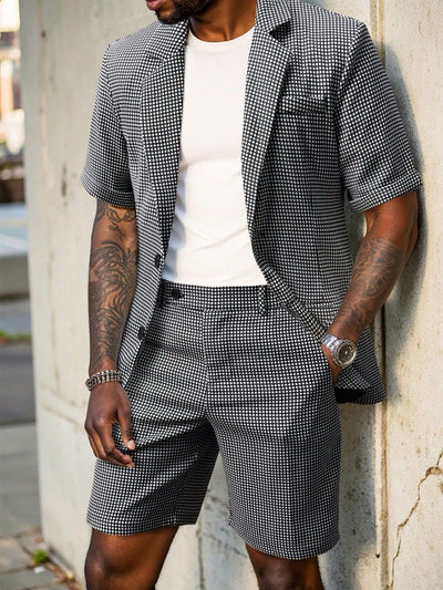 Men's Lightweight Business Blazer and Pants Set Casual Summer Suit Outfit product image
