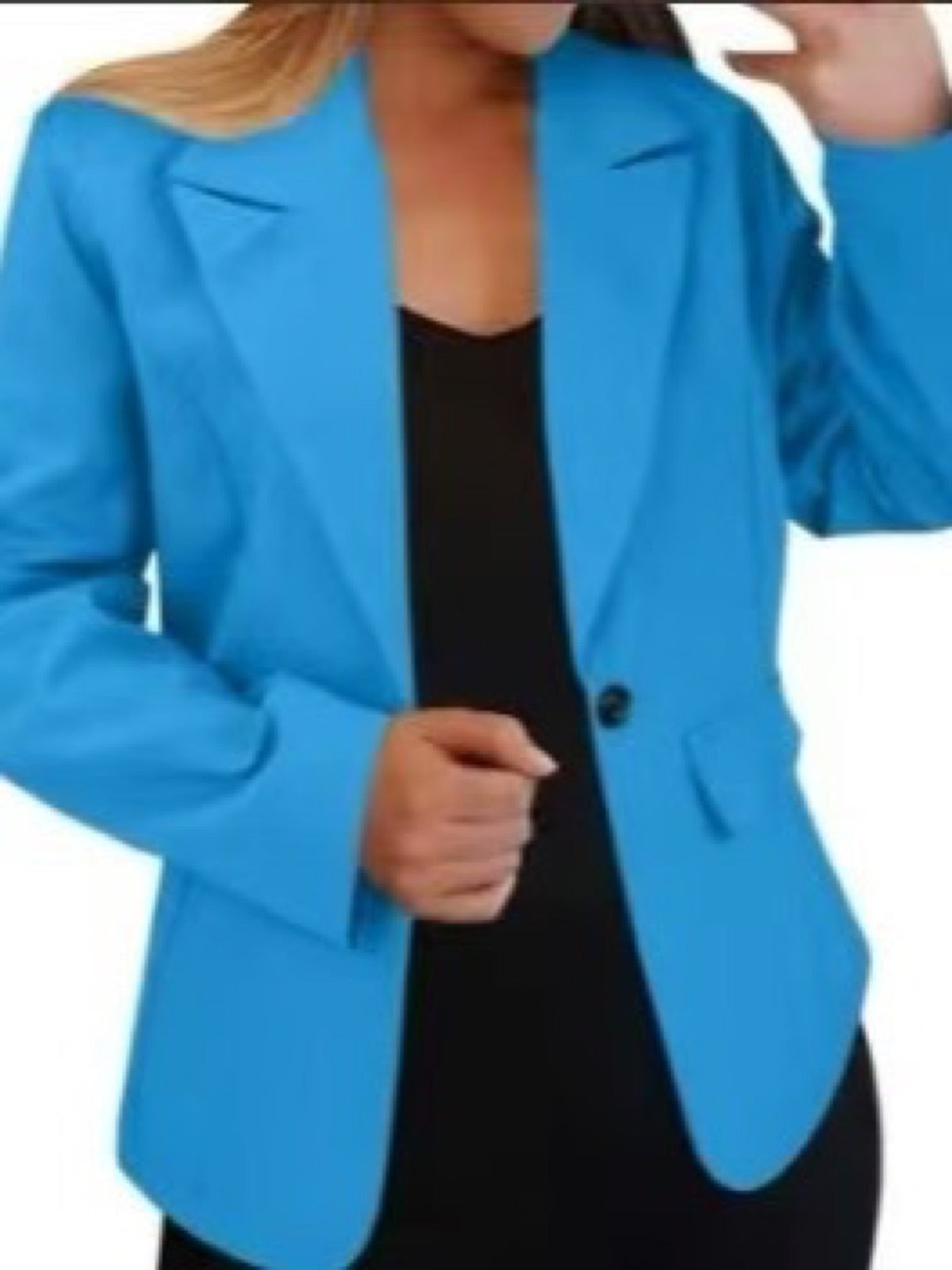 Women's Long Sleeve Open Front Blazer Cardigan Solid Color Casual Jacket product image
